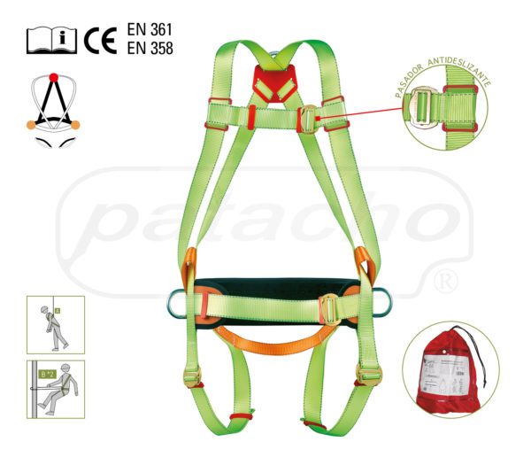 Harness with positioning belt