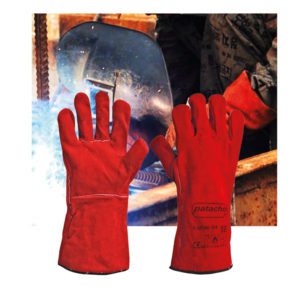 Split leather gloves