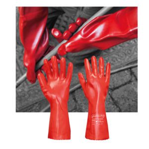Thick PVC gloves