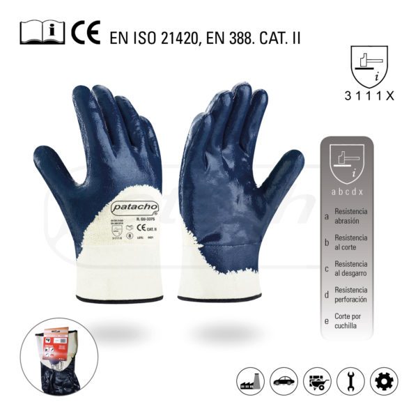 Nitrile-thick gloves rigid-grip GU-337S/10