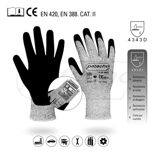 Anti-cut gloves GU-390C5/10