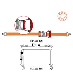 35 mm strap mooring system – 3,000 kg (closed hook)
