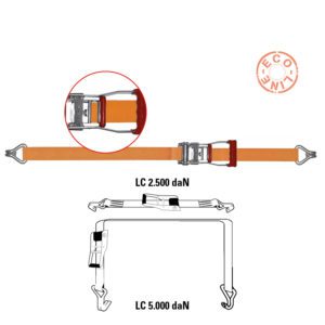 50 mm strap mooring system – 5,000 kg (closed hook)