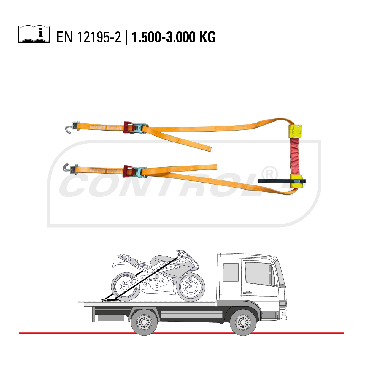 Motorcycle carrier tie-downs
