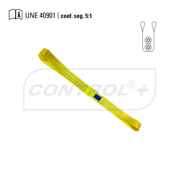 Eslinga plana un-solo-uso 2700-5400KG-3M