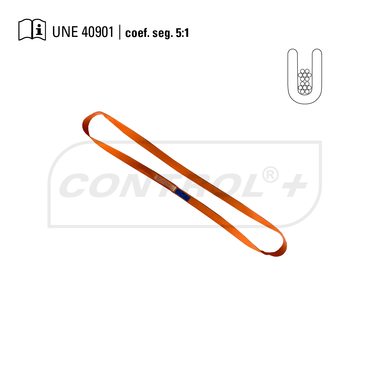 800-1600KG single-use endless sling-3M