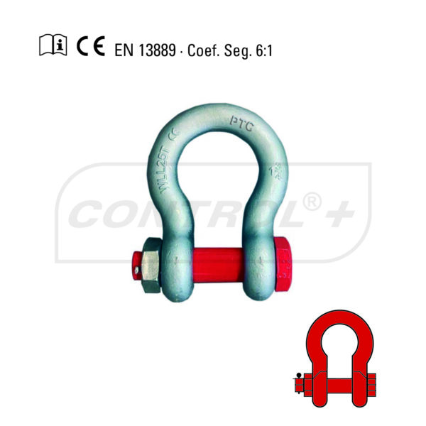 Shackle pin/nut 3.5TN